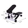 MG REAL Up-Down Stepper, Home Trainer, Mini Stepper Gym Exercise Leg Thigh Toning Workout Fitness Stair Arm Cord Training Machine,Black view 2