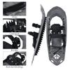 25inch Lightweight All Terrain Snowshoes for Outdoor w/Bag Anti Slip Grey view 3