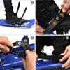 25inch Lightweight All Terrain Snowshoes for Outdoor w/Bag Anti Slip Black view 4