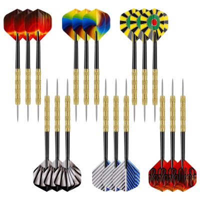 Accmor Metal Tip Darts, Steel Tip Darts, Professional Metal Darts, Darts Metal Tip Set, Metal Darts for Dartboard,18 pcs 
