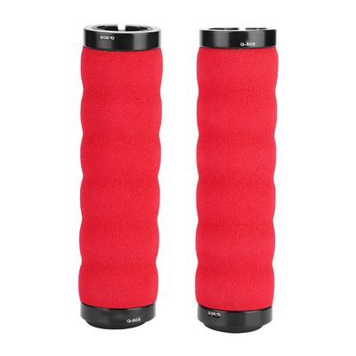Handlebar Grips with Lock on Handle End for Mountain Grip(red)