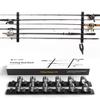 OJYDOIIIY Wall Mount Fishing Rod Holders,Horizontal/Ceiling Fishing Pole Storage Rack for Garage view 1