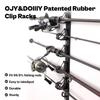 OJYDOIIIY Wall Mount Fishing Rod Holders,Horizontal/Ceiling Fishing Pole Storage Rack for Garage view 2