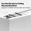 OJYDOIIIY Wall Mount Fishing Rod Holders,Horizontal/Ceiling Fishing Pole Storage Rack for Garage view 3