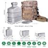 Boundless Voyage Titanium Military Canteen Cups Set Outdoor Camping Hiking Water Bottle Bowl Cooking Set Mess Kit (Ti15158B (Canteen+2cups set)) view 2