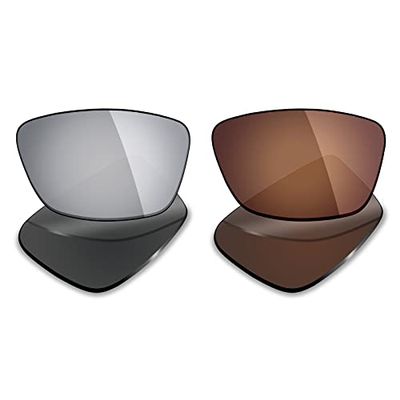 Mryok 2 Pair Polarized Replacement Lenses for Oakley Conductor 6 Sunglass - Options