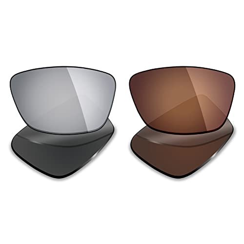 Mryok 2 Pair Polarized Replacement Lenses for Oakley Conductor 6 Sunglass - Options