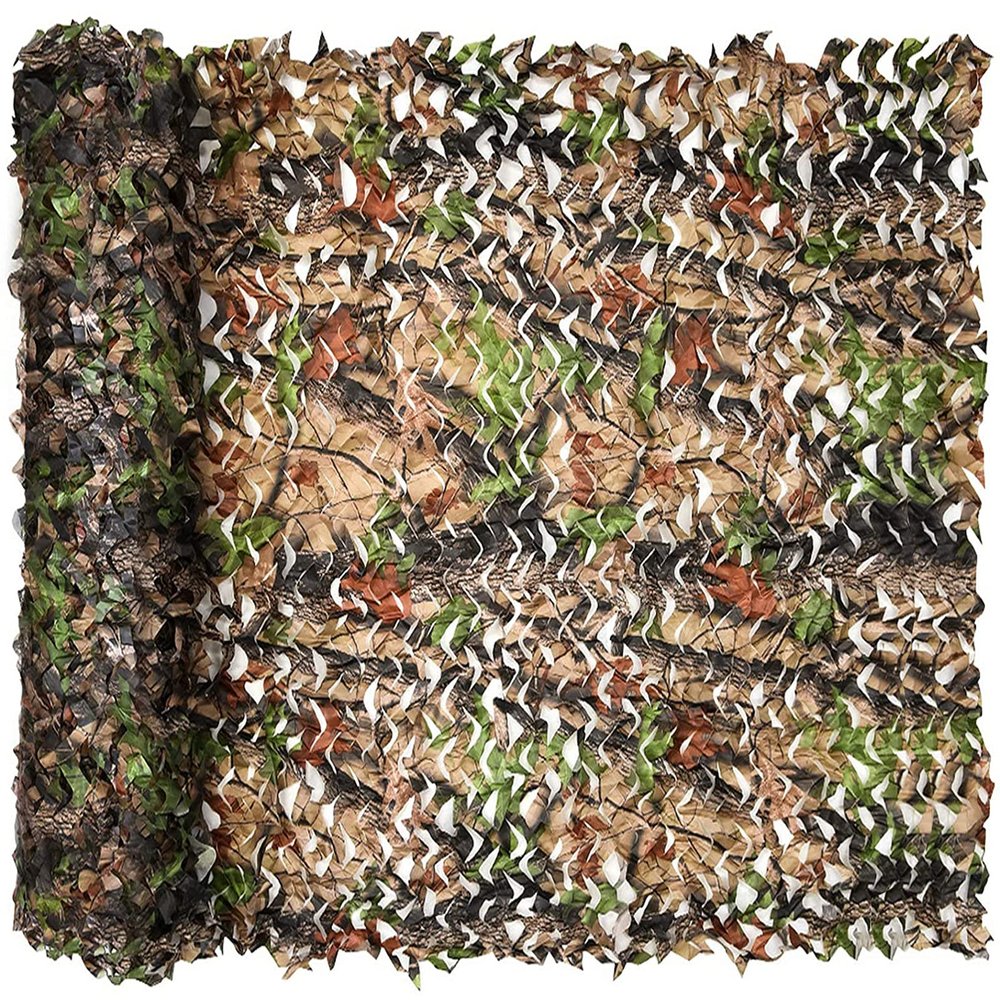 FullLit Camo Netting, Camouflage Netting, Hunting Blind Camo Net, Army Party Decorations, Sunshade Fence Nets, Lightweight, Bulk Roll, Mesh, Great for Camping, Shooting, Photograph, Car Cover, Outdoor