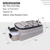 RAYMACE Bike Trunk Cooler Bag With Tail Light,Bicycle Rear Rack Bag Insulated Storage 8L,Pannier Bag (Beige) view 2
