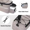 RAYMACE Bike Trunk Cooler Bag With Tail Light,Bicycle Rear Rack Bag Insulated Storage 8L,Pannier Bag (Beige) view 3