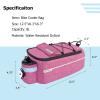 RAYMACE Bike Trunk Cooler Bag With Tail Light,Bicycle Rear Rack Bag Insulated Storage 8L,Pannier Bag (Violet) view 2