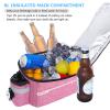 RAYMACE Bike Trunk Cooler Bag With Tail Light,Bicycle Rear Rack Bag Insulated Storage 8L,Pannier Bag (Violet) view 3