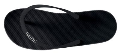 SEAC Baby Ohau, Rubber Flip Flops for Sea, Pool, Beach and Boat, Black, one Size