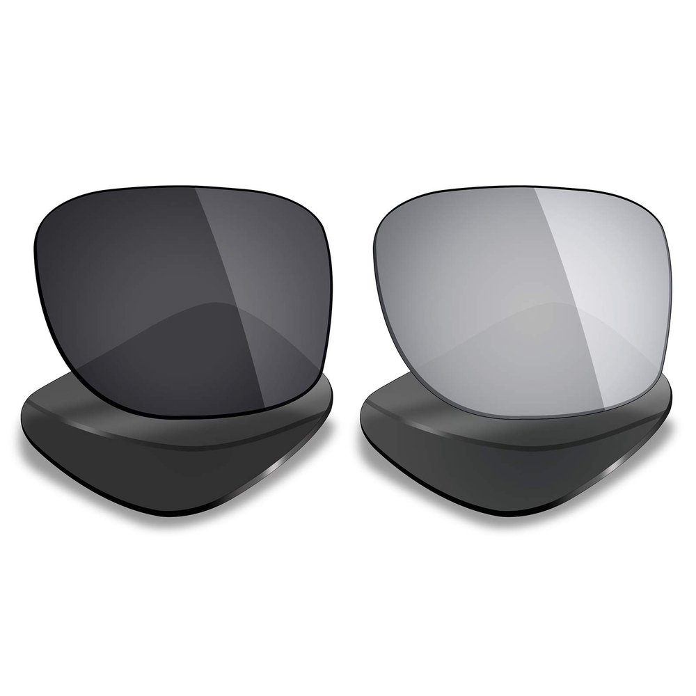 Mryok 2 Pair Polarized Replacement Lenses for Oakley Holbrook Metal Sunglass - Options