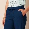 Amazon Essentials Women's Plus Size Linen Blend Drawstring Wide Leg Pant, Dark Blue, 4X view 4