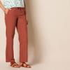 Amazon Essentials Women's Plus Size Linen Blend Drawstring Wide Leg Pant, Terracotta, 4X view 3