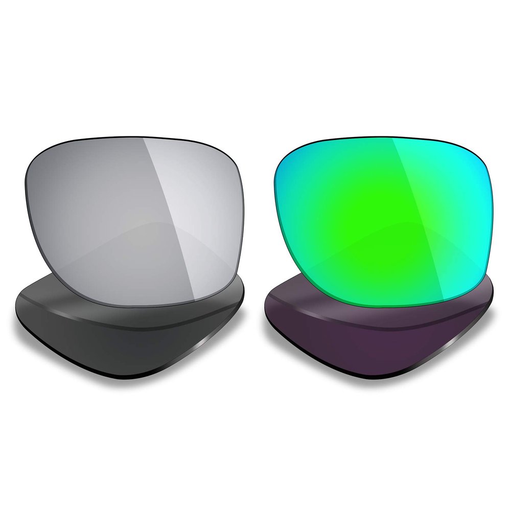 Mryok 2 Pair Polarized Replacement Lenses for Oakley Holbrook Metal Sunglass - Options