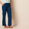 Amazon Essentials Women's Pull On Linen Blend Drawstring Relaxed Fit Wide Leg Pant, Dark Blue, 6X view 3