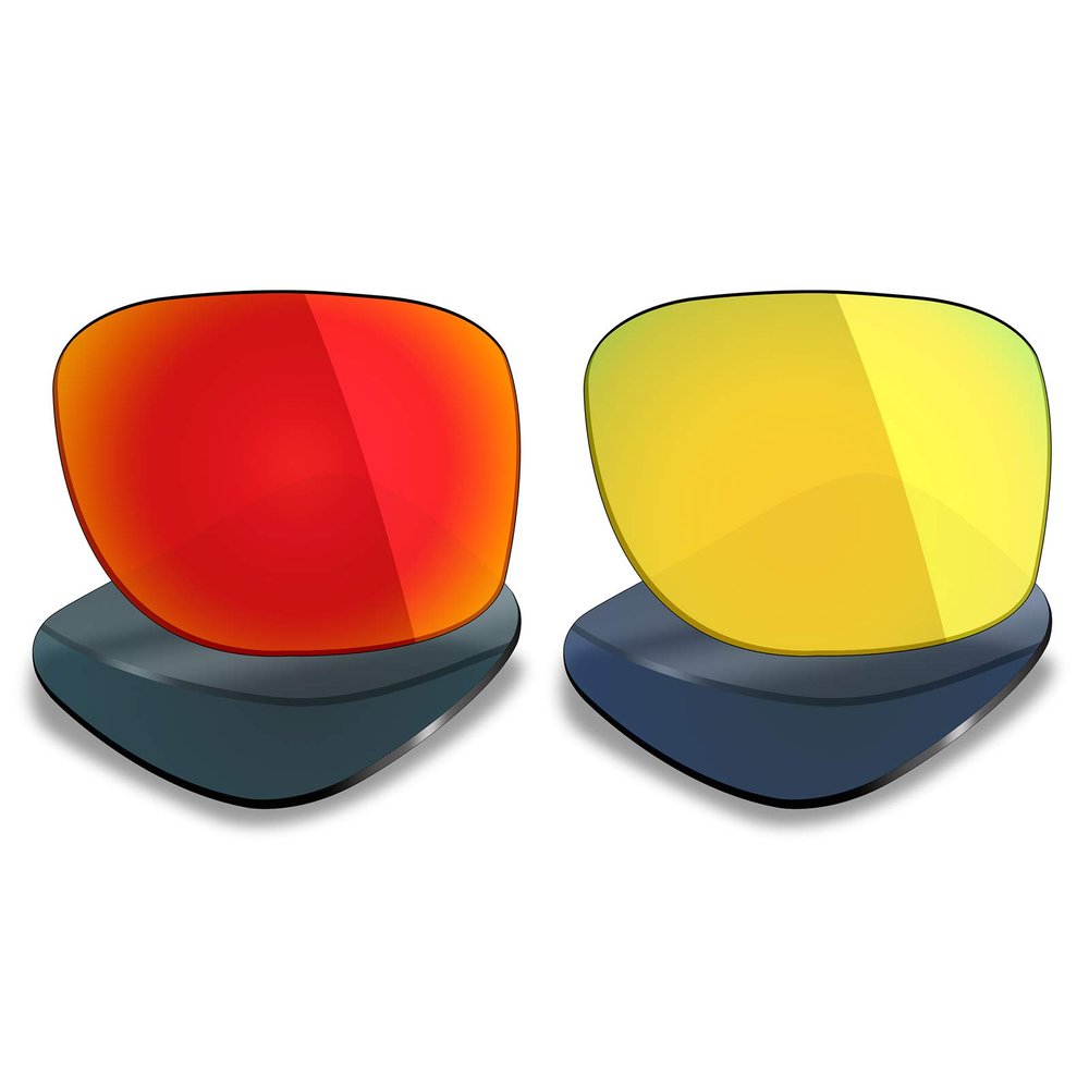 Mryok 2 Pair Polarized Replacement Lenses for Oakley Holbrook Metal Sunglass - Options