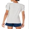 Amazon Essentials Women's Regular-Fit Twist Sleeve Crewneck T-Shirt, Light Grey Heather, Small view 2