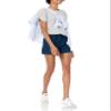 Amazon Essentials Women's Regular-Fit Twist Sleeve Crewneck T-Shirt, Light Grey Heather, Small view 4