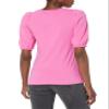 Amazon Essentials Women's Regular-Fit Puff Short-Sleeve Crewneck T-Shirt, Bright Pink, Small view 2