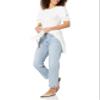 Amazon Essentials Women's Regular-Fit Puff Short-Sleeve Crewneck T-Shirt, Bright White, Large view 4