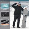 33,000ft Men's Winter Snow Ski Fleece Lined Pants Warm Waterproof Softshell Insulated for Snowboard Outdoor Work Hiking view 2