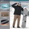 33,000ft Men's Winter Snow Ski Fleece Lined Pants Warm Waterproof Softshell Insulated for Snowboard Outdoor Work Hiking view 2
