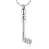 constantlife Cremation Golf Clubs Jewelry for Ashes Urn Necklace Keepsake 316L Stainless Steel Memorial Pendant (Silver) view 1