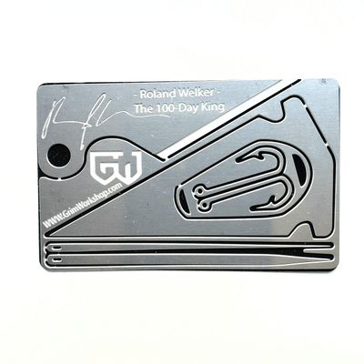Roland Welker Signature Card - Survival Card - Grim Workshop - Credit Card Tool - Small Survival Kit