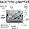 Roland Welker Signature Card - Survival Card - Grim Workshop - Credit Card Tool - Small Survival Kit view 3