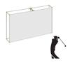 Indoor/Outdoor Golf Self-Standing Flat Frame Corner with Projection Impact Screen and Golf Archery Net Package for Home (Flat Frame with 300 x 400 cm Screen and Net) view 1
