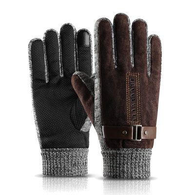 FUFU Gloves Cycling Gloves, Non-Slip Mountain Bike Gloves, Waterproof, Windproof, Adjustable and Flexible for Men and Women (Color : D)