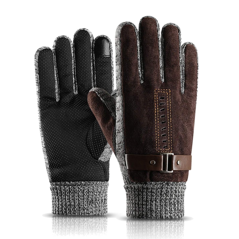 FUFU Gloves Cycling Gloves, Non-Slip Mountain Bike Gloves, Waterproof, Windproof, Adjustable and Flexible for Men and Women (Color : D)