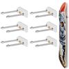 Alumy Skateboard Deck Display Wall Mount Skate Deck Display Wall Mount 6 Pack for Skateboard Deck Display and Skateboard Deck Home Decoration view 1