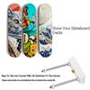 Alumy Skateboard Deck Display Wall Mount Skate Deck Display Wall Mount 6 Pack for Skateboard Deck Display and Skateboard Deck Home Decoration view 2