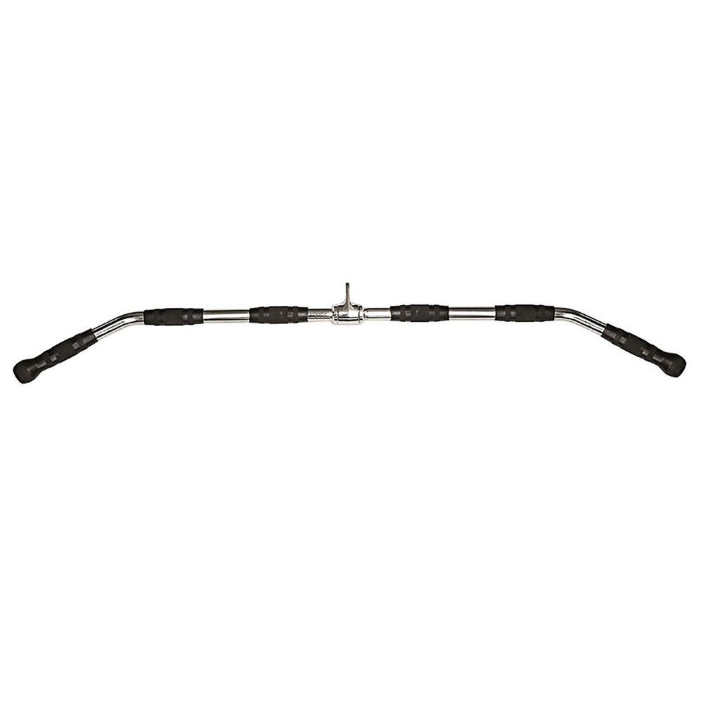 LAT Pull-down Bar Handle Accessories, Gym Cable Machine Accessories, Rotatable Triceps Press Bar With Rubber Handle, All Cable Machine Home Fitness Equipment (Size : L120CM)