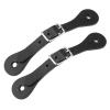 KUIDAMOS Genuine Leather Spur Strap Less Scar Equestrian Anti Allergy(Black) view 4