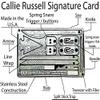 Callie Russel Signature Survival Card - Survival Tools - Pocket Multi Tool - Card Tool - Grim Survival Tool view 2