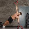 Strength Training H-Shape Push-up Stand Male Chest Muscle Exercise Fitness Equipment Large Non-Slip Arm Muscle Trainer Exercise Machines (Color : Red, Size : 362017cm) view 3