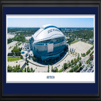 AT&T Stadium - 44x18-inch Double Mat, Deluxe Framed Picture by Blakeway Panoramas