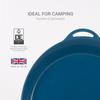 Lifeventure Ellipse Reusable Plate for Camping, Travel & Outdoor - Navy Blue view 2