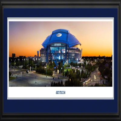 AT&T Stadium - 44x18-inch Double Mat, Deluxe Framed Picture by Blakeway Panoramas