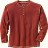 Legendary Whitetails Mens Henley Shirt Long Sleeve Button Up Casual Fit Cotton/Poly Blend, Barnwood, 3XL view 1