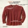 Legendary Whitetails Mens Henley Shirt Long Sleeve Button Up Casual Fit Cotton/Poly Blend, Barnwood, 3XL view 2