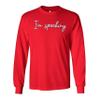 I'm Speaking Long Sleeve T-Shirt Biden Harris 2020 Vice Presidential Debate Red X-Large view 4
