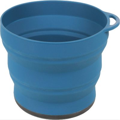 Lifeventure Unisex's Silicone Ellipse Camping, Travel & Outdoor Collapsible Bowl, Navy Blue, One Size