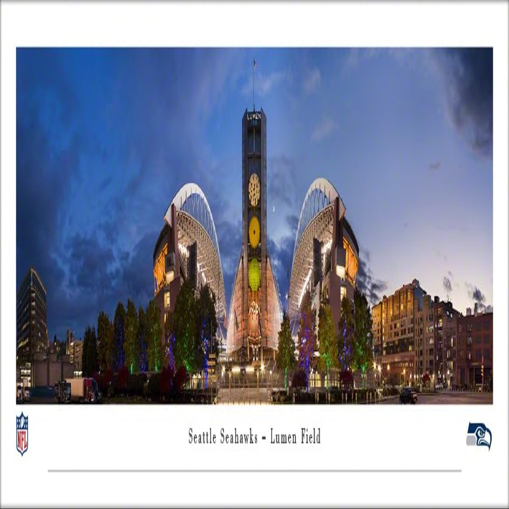 Lumen Field - Seattle Seahawks - Unframed 40 x 13.5 Poster by Blakeway Panoramas