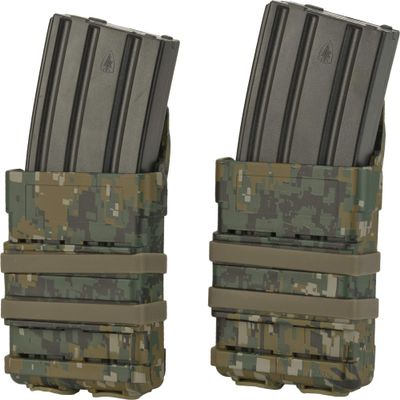 Evike Airsoft - Matrix Fast Hardshell Mag Holster - 2X Large Configuration (Color: Digital Woodland)